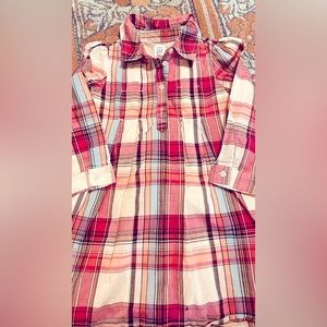 Baby Gap Rose Plaid Dress Size 4 Toddler
